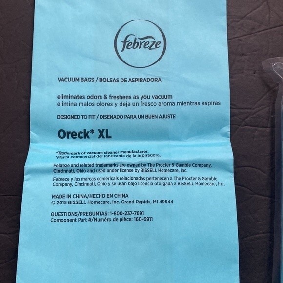 Febreze Vacuum Bags Filter Bissell Oreck XL Filter Spring and Renewal Scent NEW - Picture 6 of 7